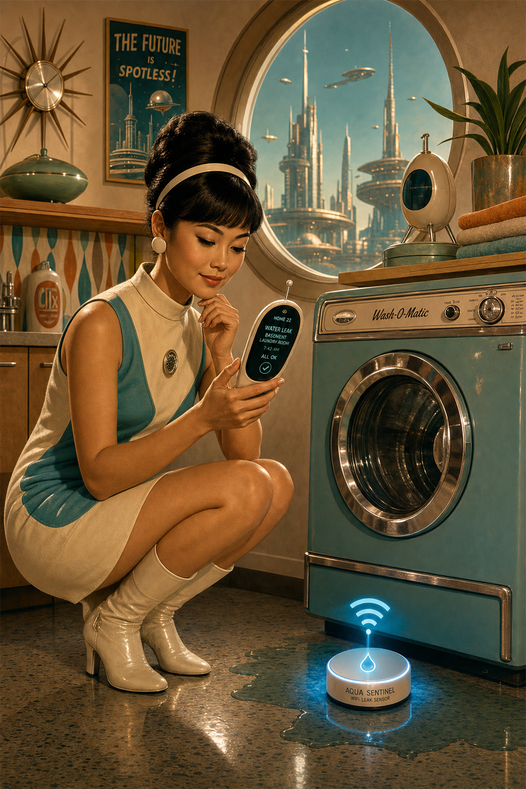 Aqua Alert Leak Sensor — smart home lifestyle
