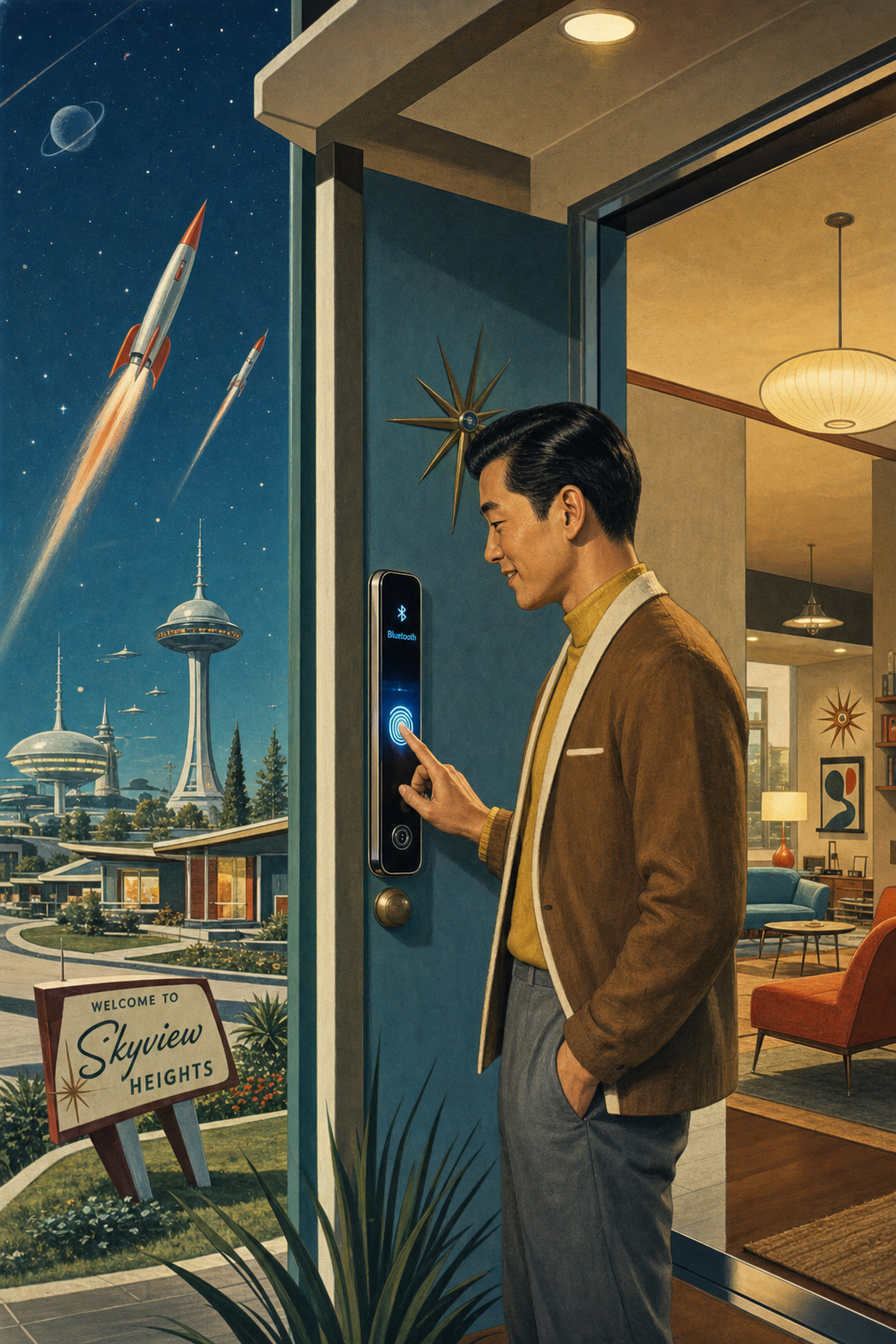 Fingerprint Bluetooth Lock — smart home lifestyle