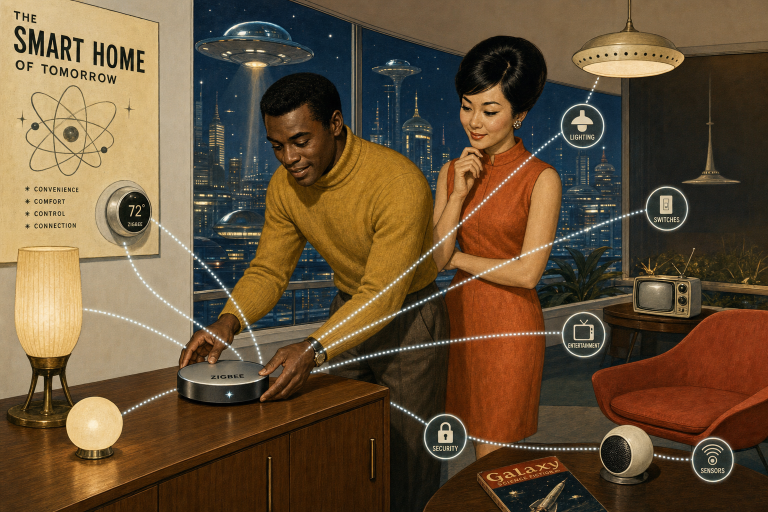 Luminary Hub Zigbee Gateway — smart home lifestyle