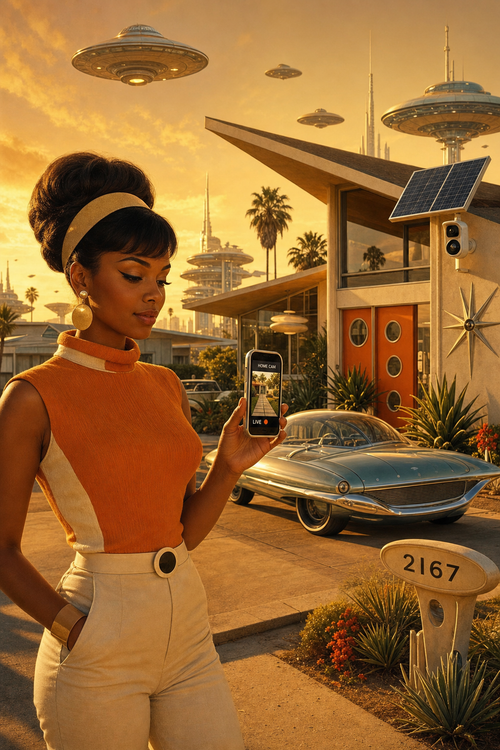 Solar Outdoor Camera — smart home lifestyle